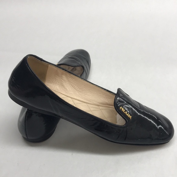 PRADA Milano Black Leather Women’s Slip On Loafers, Excellent Condition, Size 36 - Picture 5 of 7